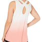Ideology Women's Dip Dye Fitness Tank Top Pink Size M