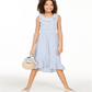 Charter Club Big Girls Mommy & Me Seersucker Dress  Blue Size Medium