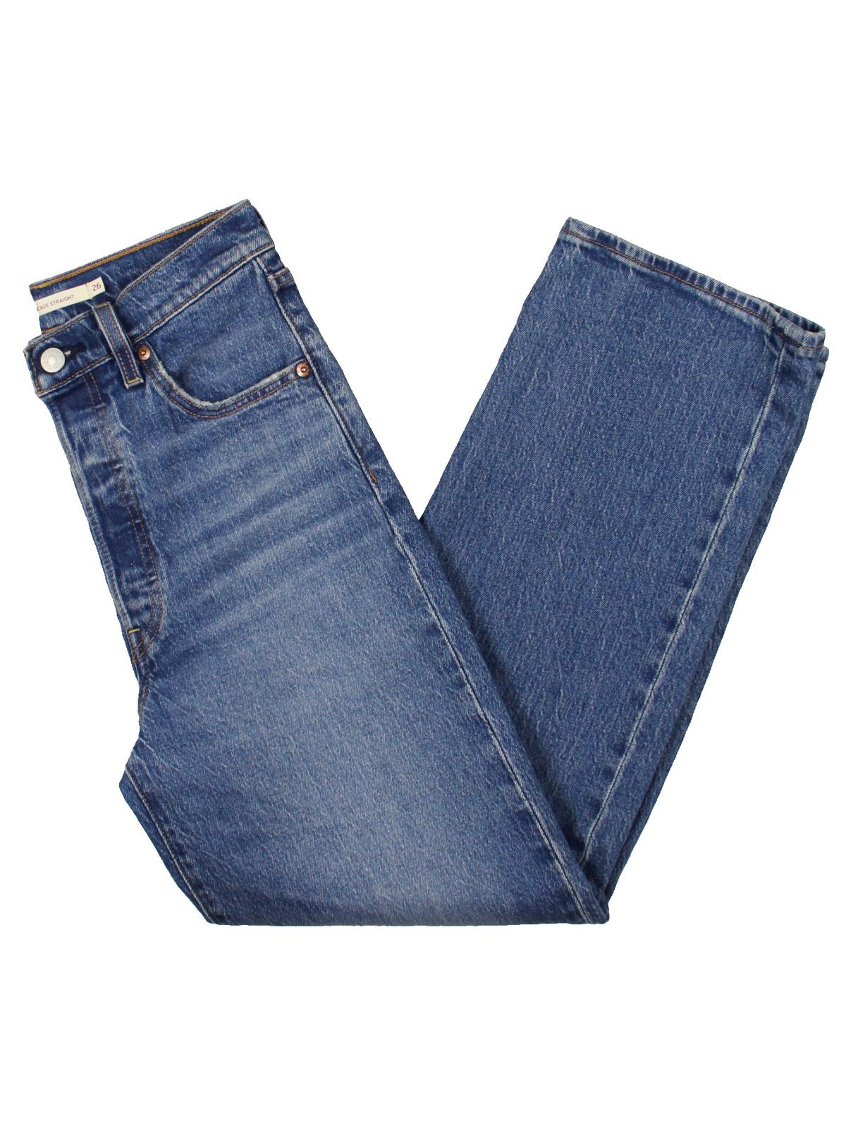 Levi's Women's Ribcage Straight Ankle Jeans, Charleston rain, Size 31