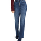 INC International Concepts Women's High Rise Button Fly Bootcut Jeans Blue Size 16