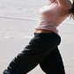FP Movement by Free People Womens Tell Me About It Track Pants Activewea Black Size Medium