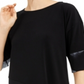 Alfani Women's Asymmetrical Top Black Size XX-Large