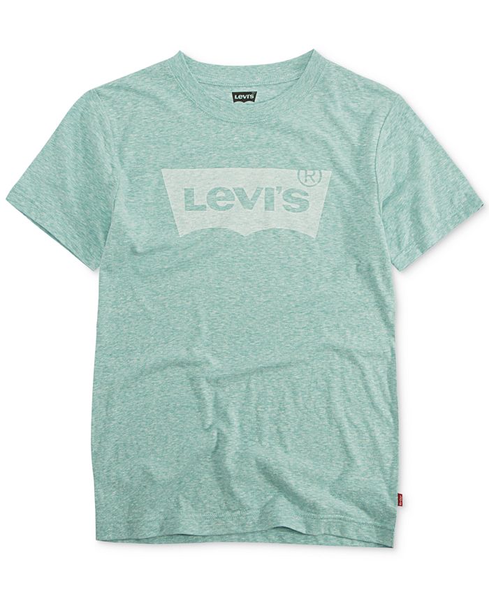 Levi's Big Boys' Classic Batwing T-Shirt, Nile Blue Snow Yarn Size L