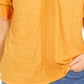 Style & Co Women's Crochet Top Yellow Size Small