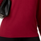 Alfani Women's Ruched Crew Neck T-Shirt Red Size Medium