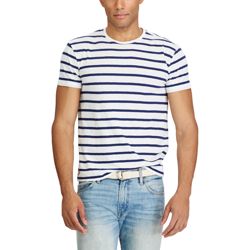 Ralph Lauren Men's Classic Striped Basic T-Shirt Black Size -XL