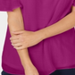 JM Collection Women's Studded Cold Shoulder Woven Top Pink Size Small