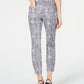INC International Concepts Women's Animal Print Skinny Jeans Black Size 8
