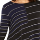 Alfani Women's Printed High Low Tunic Blue Size Medium