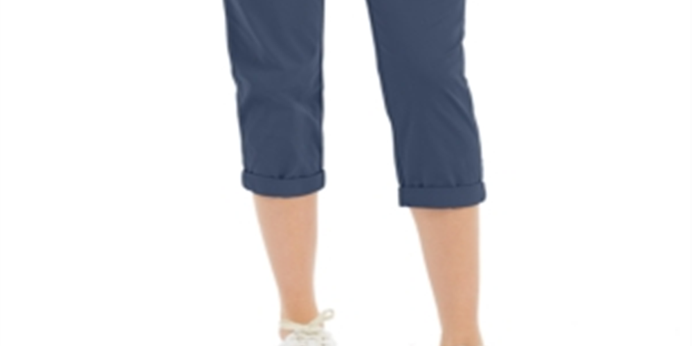 Style & Co Women's Chino Capri Pants Blue Size 6