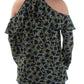 Michael Kors Women's Cold shoulder Top Blue Size M