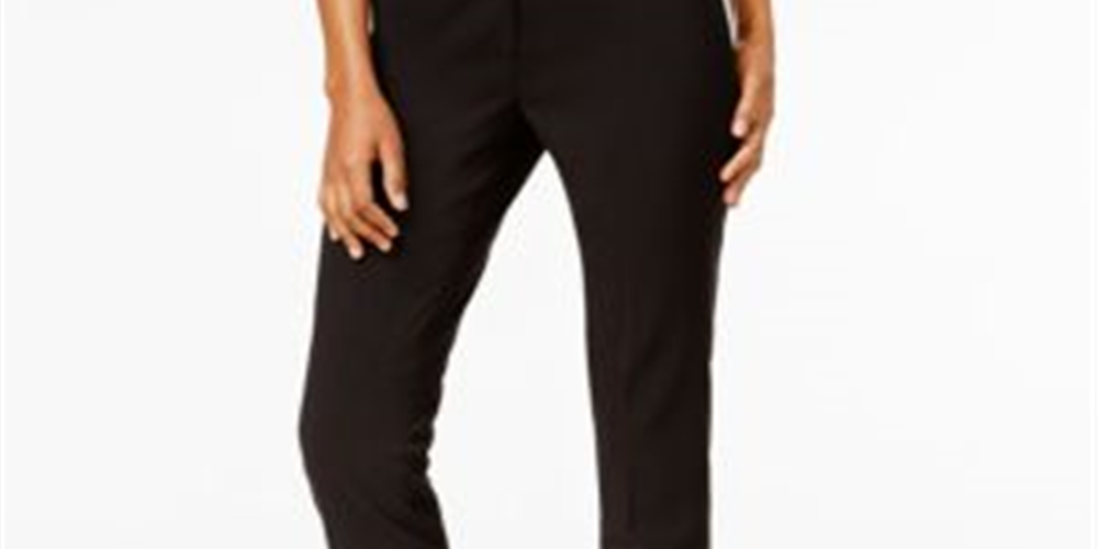 Michael Kors Women's Miranda Slim Leg Pants Black Size 10