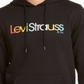 Levi's Men's Burndlen Fleece Logo Hoodie Black Size X-Large