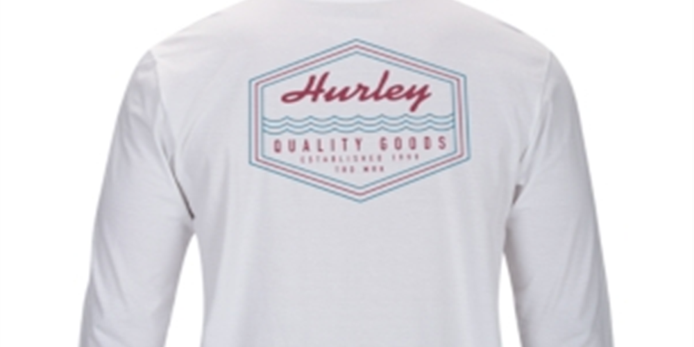 Hurley Men's Scripps Premium Logo Graphic T-Shirt White Size XXL