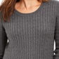 Karen Scott Women's Cotton Cable Knit Sweater Gray Size Petite L