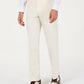 Sean John Men's Classic Fit Off White Solid Suit Pants White Size 42X30