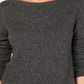 Karen Scott Women's Curved Hem Tunic Sweater Grey Size Petite