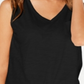 Style & Co Women's  V-Neck Tank Top  - Deep Black  Size Medium