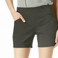 INC International Concepts Women's Curvy Pull on Shorts Green Size 0