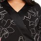 Alfani Women's Plus Size Printed Surplice-Neck Blouse  Black Size 3X