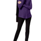 Alfani Women's Ribbed Jewel Neck Pullover Sweater Purple Size XL