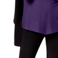 Alfani Women's Ribbed Jewel Neck Pullover Sweater Purple Size XL