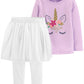 Carter's Baby Girl's 2 Pc  T-Shirt & Tutu Leggings Set Purple Size 9MOS