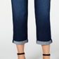 Style & Co Women's Curvy Fit Cuffed Boyfriend Jeans Blue Size 18