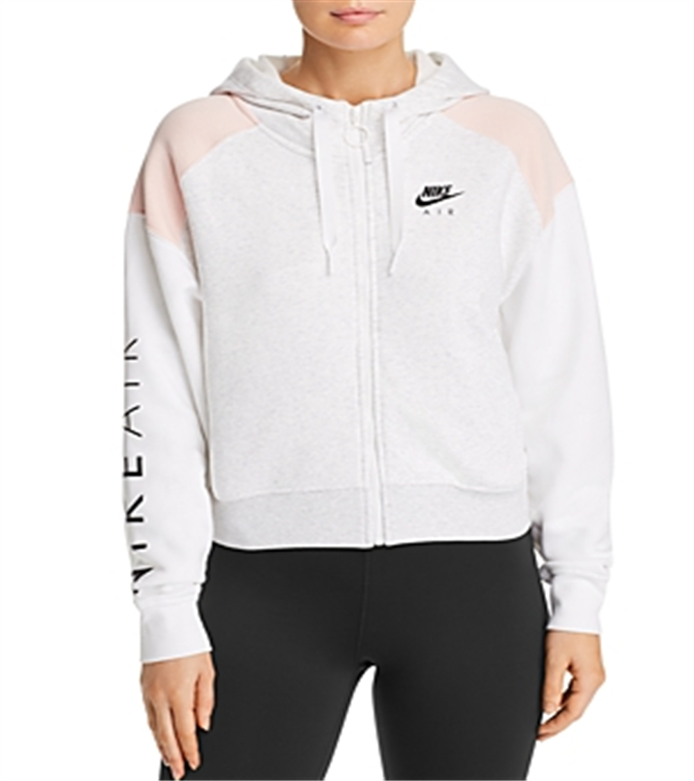 Nike Women's Full Zip Hoodie White Size L
