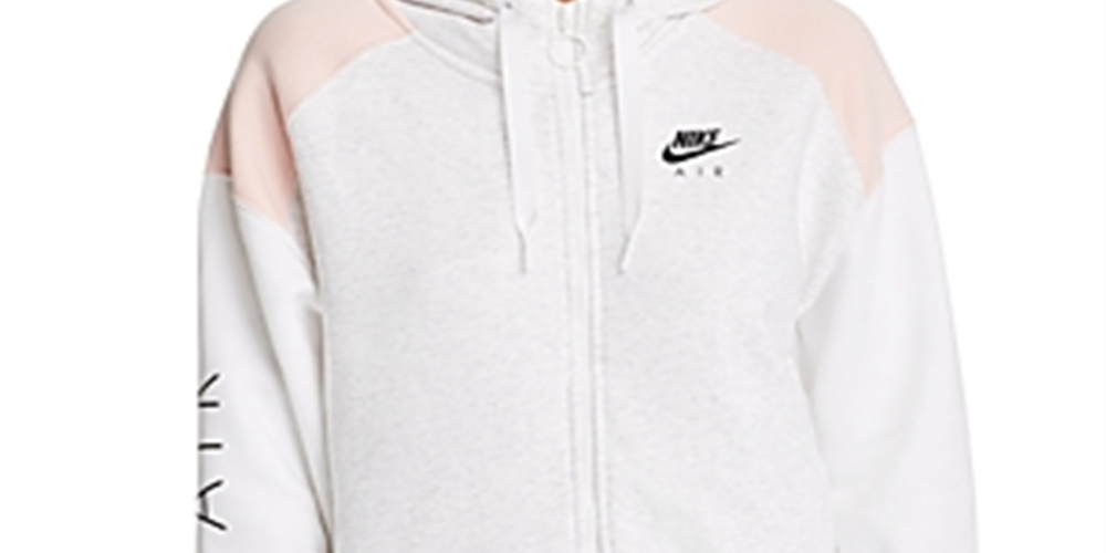 Nike Women's Full Zip Hoodie White Size L