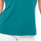 JM Collection Women's Twist-Neck Tank Top  Blue Size Small