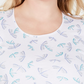 Karen Scott Women's Plus Size Printed Scoop-Neck Top  Blue Size 3X