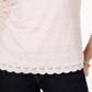 Charter Club Women's Petite Lace 3/4-Sleeve Top  Pink Size Petite XL