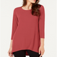 Alfani Women's High Low Tunic Red Size XX-Large