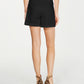 INC Women's Belted Pocketed High Waist Shorts  Black Size 4