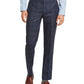 Calvin Klein Men's Windowpane Plaid Slim Fit Pants Blue Size 29X29
