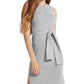 Guess Women's Coss Ribbed Tie Front Sweaterdress Gray Size S