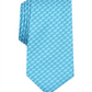Alfani Men's Trellis Geometric Professional Neck Tie Blue Regular