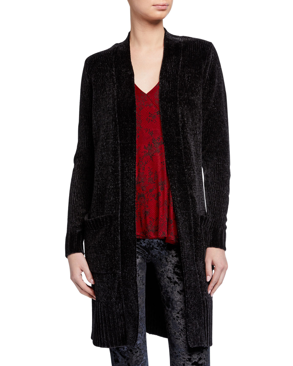 michael-kors-womens-open-front-patch-pocket-cardigan-black-size-xs
