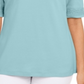 Karen Scott Women's Crochet-Trim Top  Blue Size Small