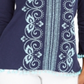 Charter Club Women's Embroidered Split Neck Tunic Blue Size X-Large