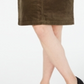 Charter Club Women's Corduroy Tummy-Control Skirt  -Region Green  Size 8