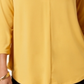 Charter Club Women's 3/4 Sleeve Top Yellow Size Medium