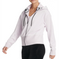 DKNY Women's  Sport Logo-Cuff Zip Hoodie Pink Size Large