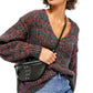 Free People Women's Highland Space Knit Jumper Green Size X-Small