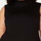 Alfani Women's Plus Sleeveless Mock Neck Top Black Size 2X