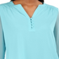 Charter Club Women's Split Sleeve Solid Knit Top Blue Size X-Small