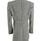 DKNY Women's Houndstooth Print Topper Jacket Gray Size 8