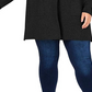 Charter Club Women's Sweater Plus Double-Button Cardigan  Black Size  0X