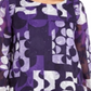 Alfani Women's Burnout Smocked Tunic Top Purple Size XS